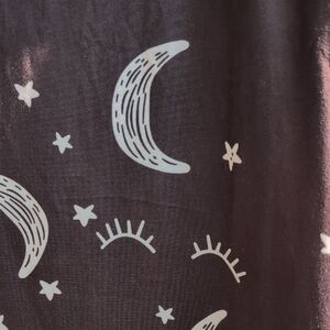 Black Night Sky Print Dress/Nightgown